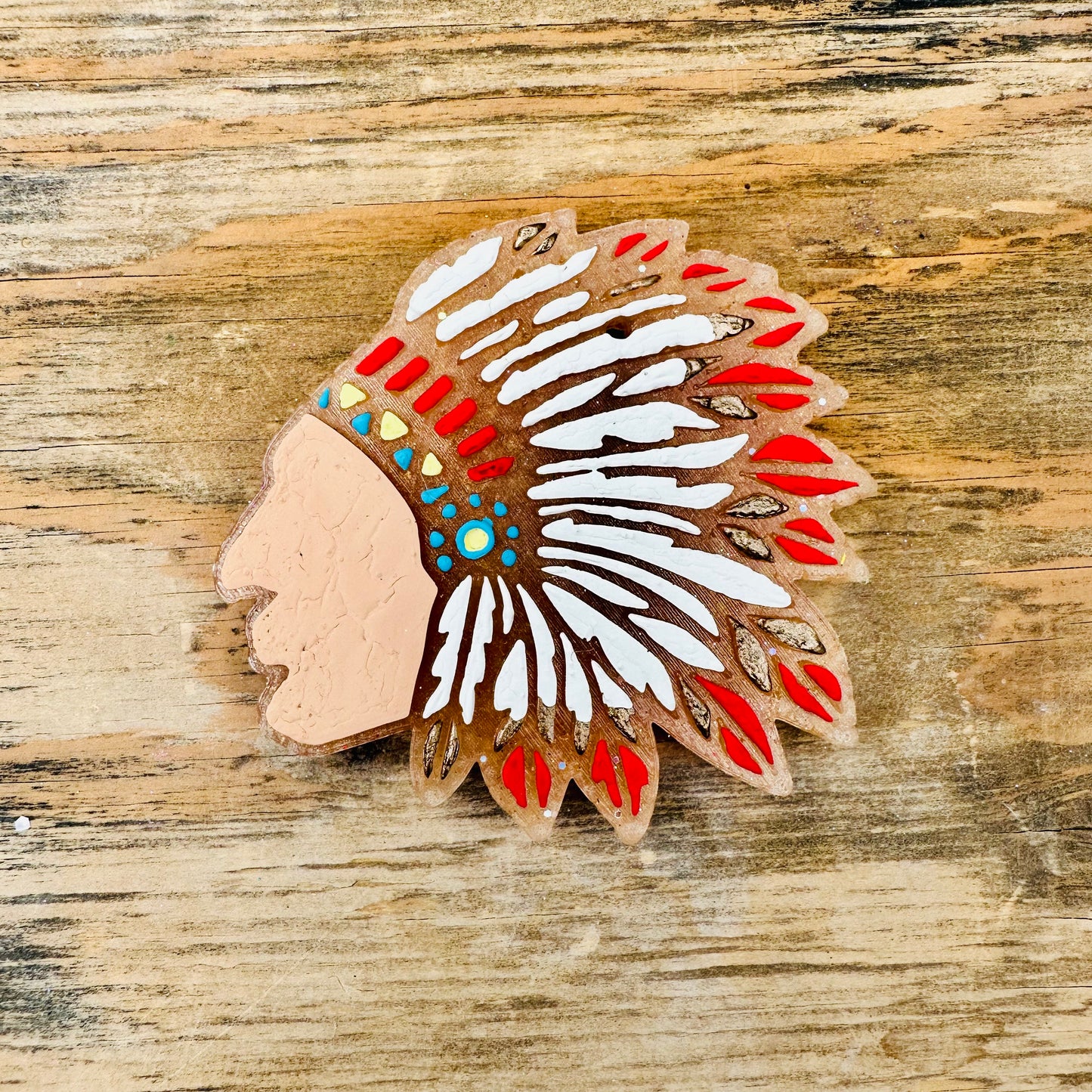 **Custom** Indian Headdress Car Freshie