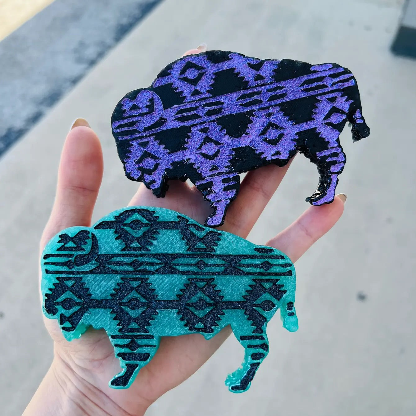 **Custom** Aztec Buffalo Car Freshie
