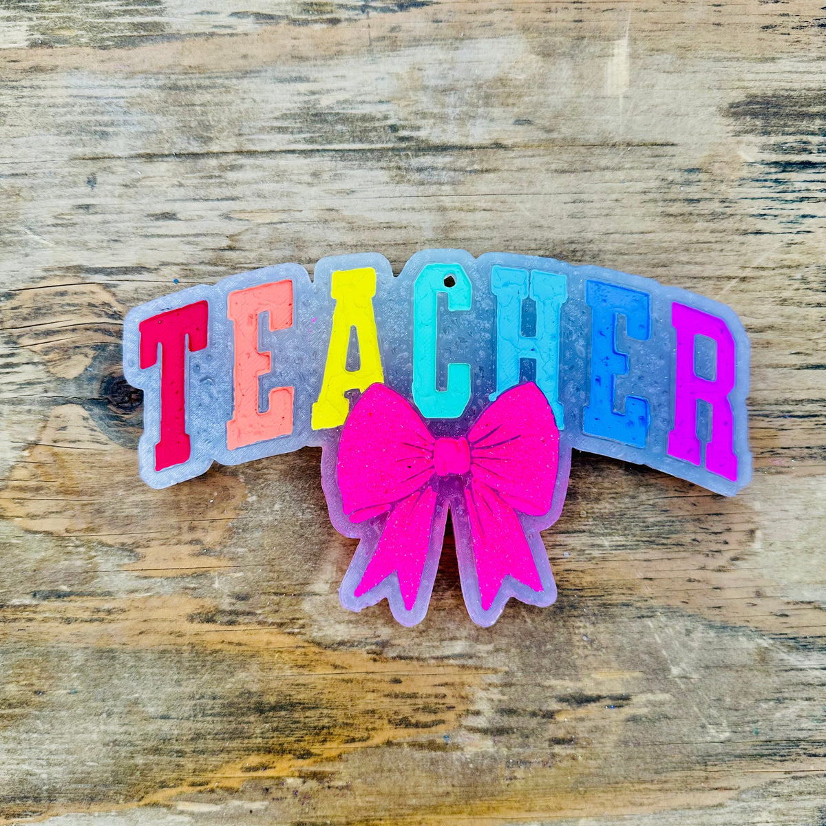 Teacher with Bow Car Freshie