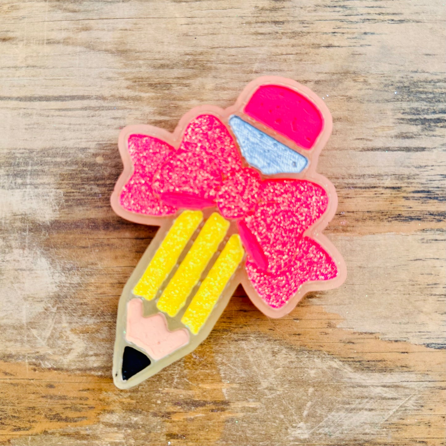 **Custom** Pencil with Bow Car Freshie