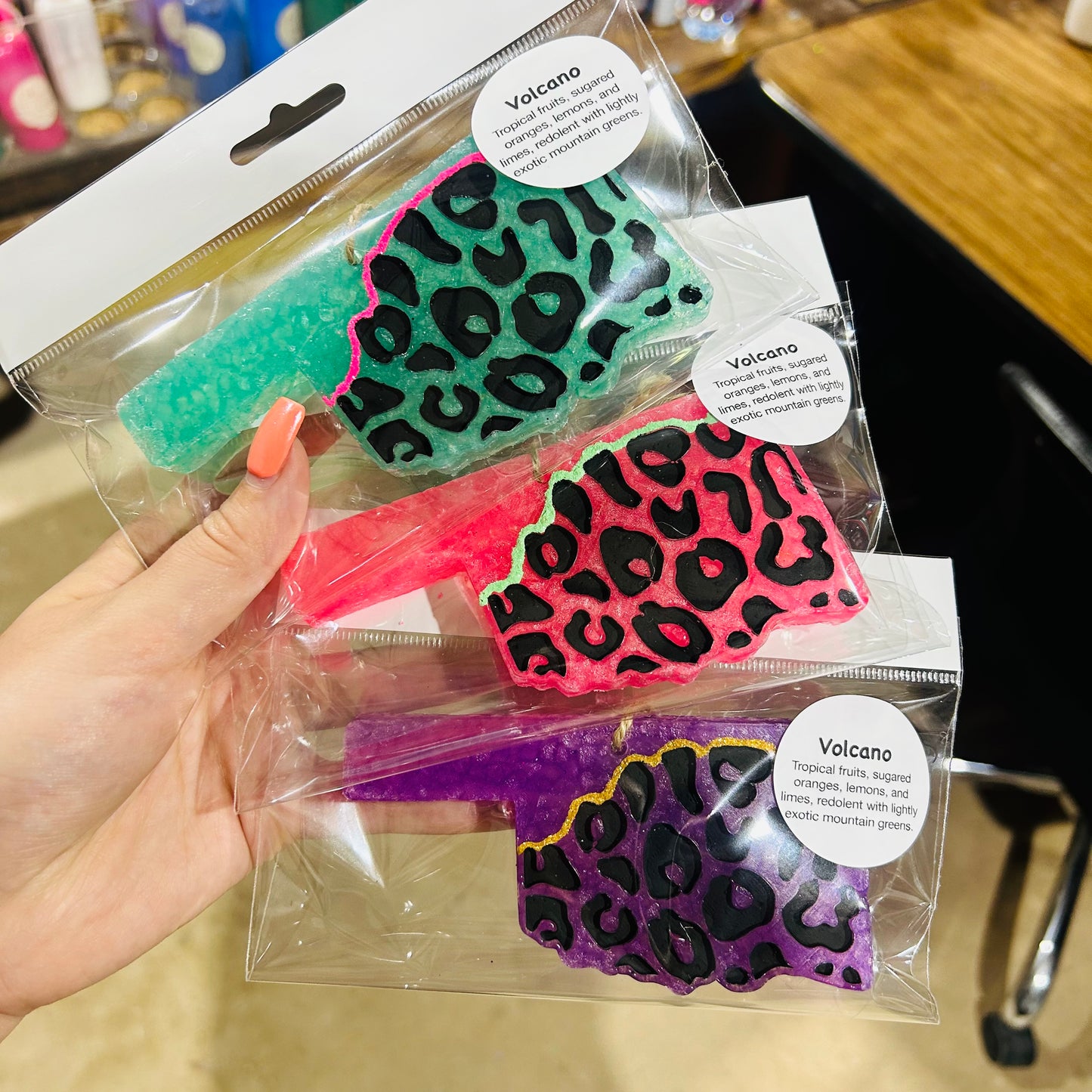 **Custom** Leopard Oklahoma Car Freshie