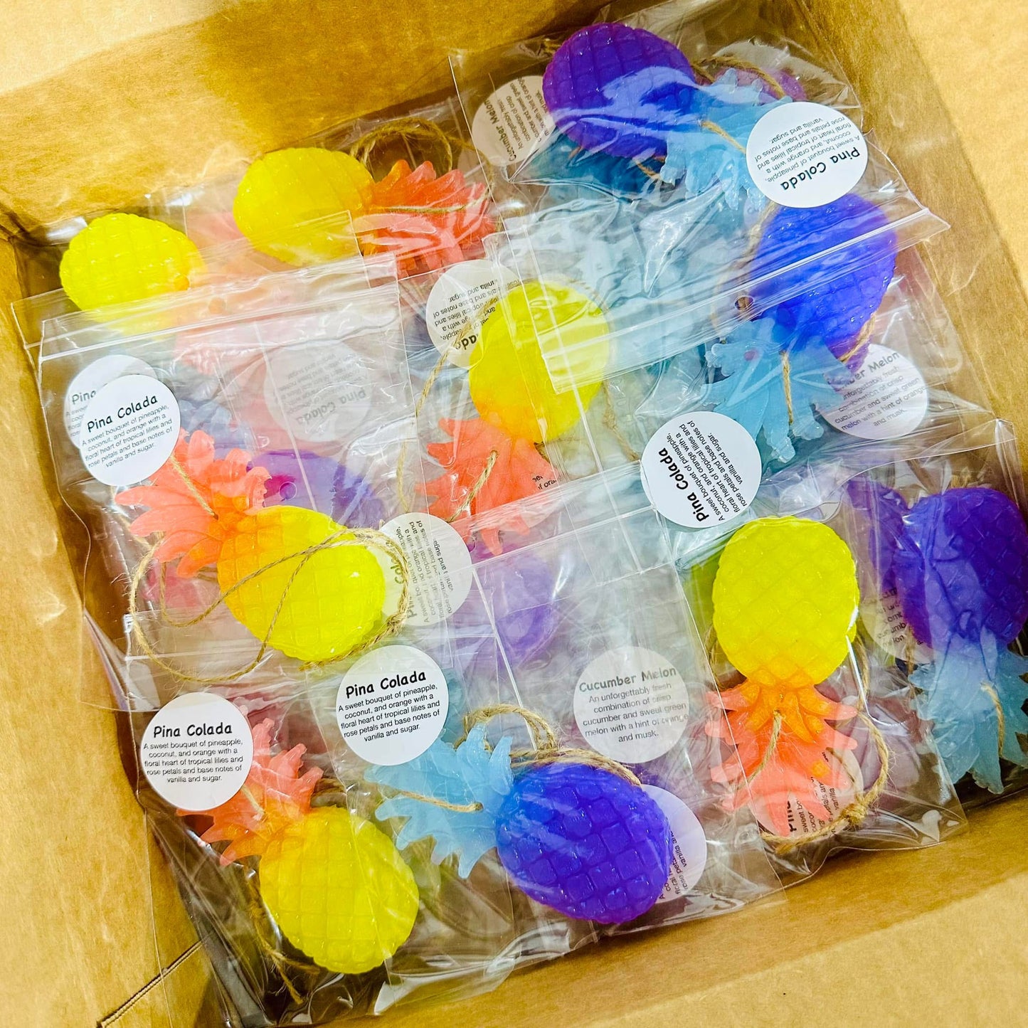 **PREORDER** Summer Mini Pineapple Car Freshie