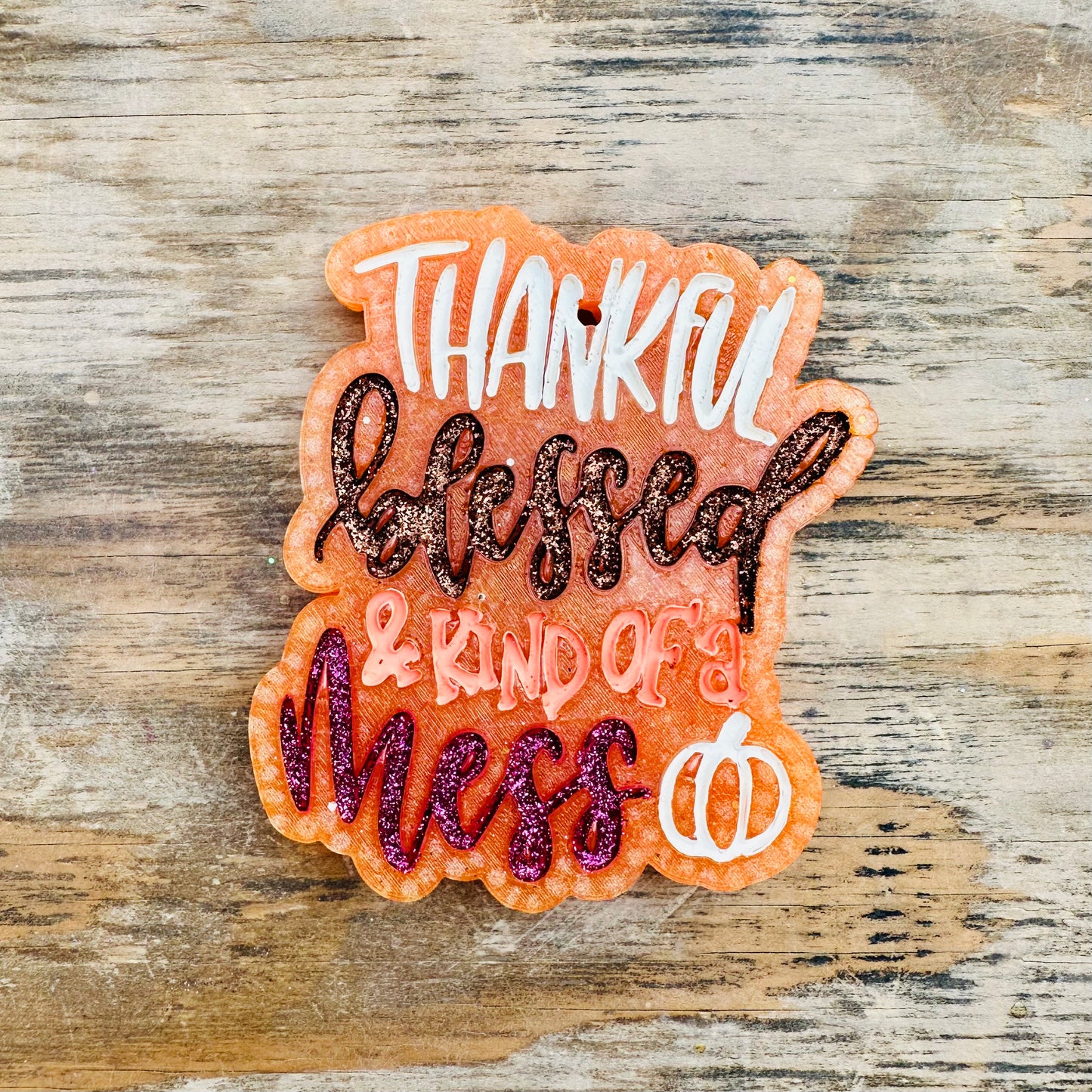 Fall “Thankful & Blessed” Car Freshie