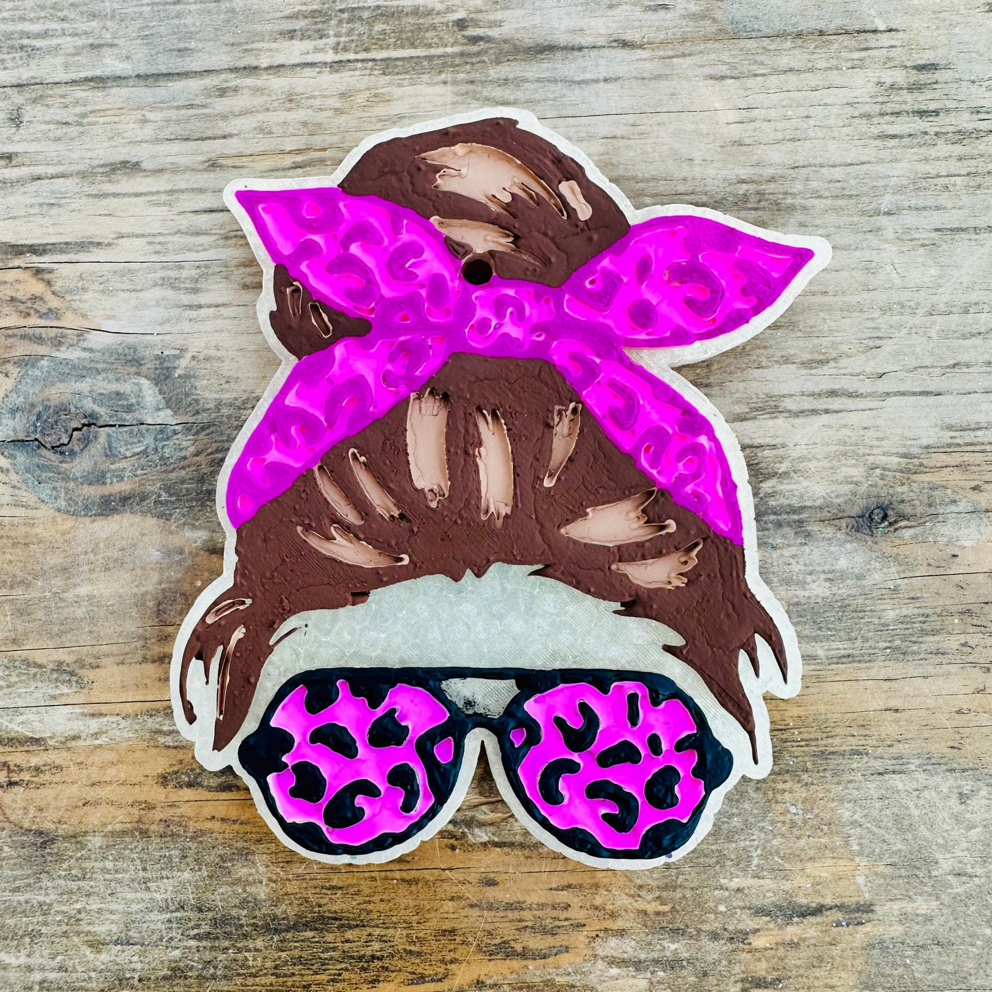 **Custom** Mom Bun Car Freshie