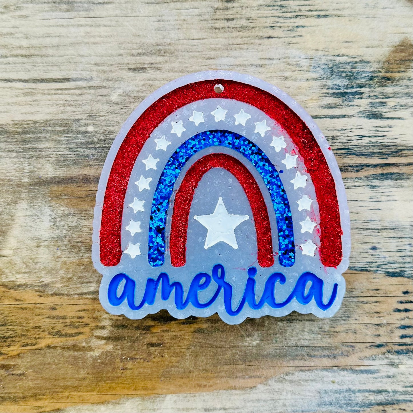 **PREORDER** Americana Rainbow Car Freshie