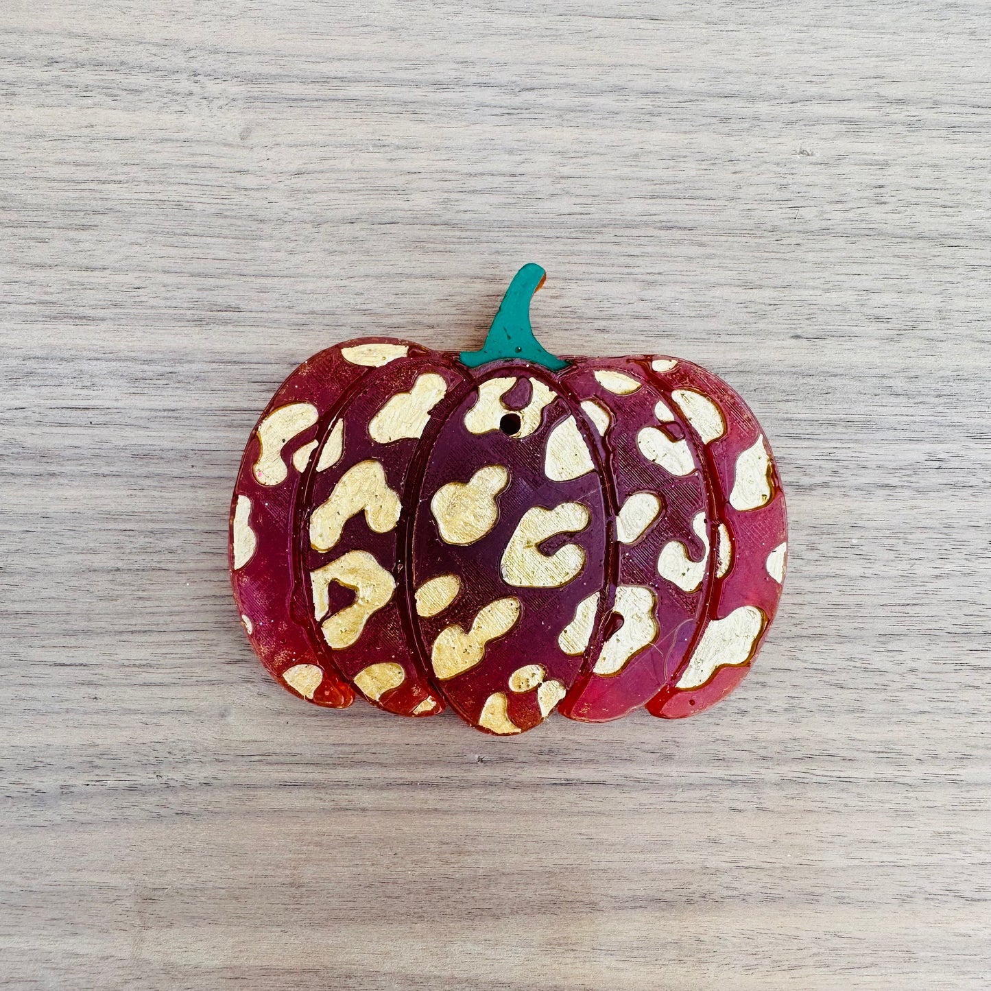 Fall Leopard Pumpkin Car Freshie