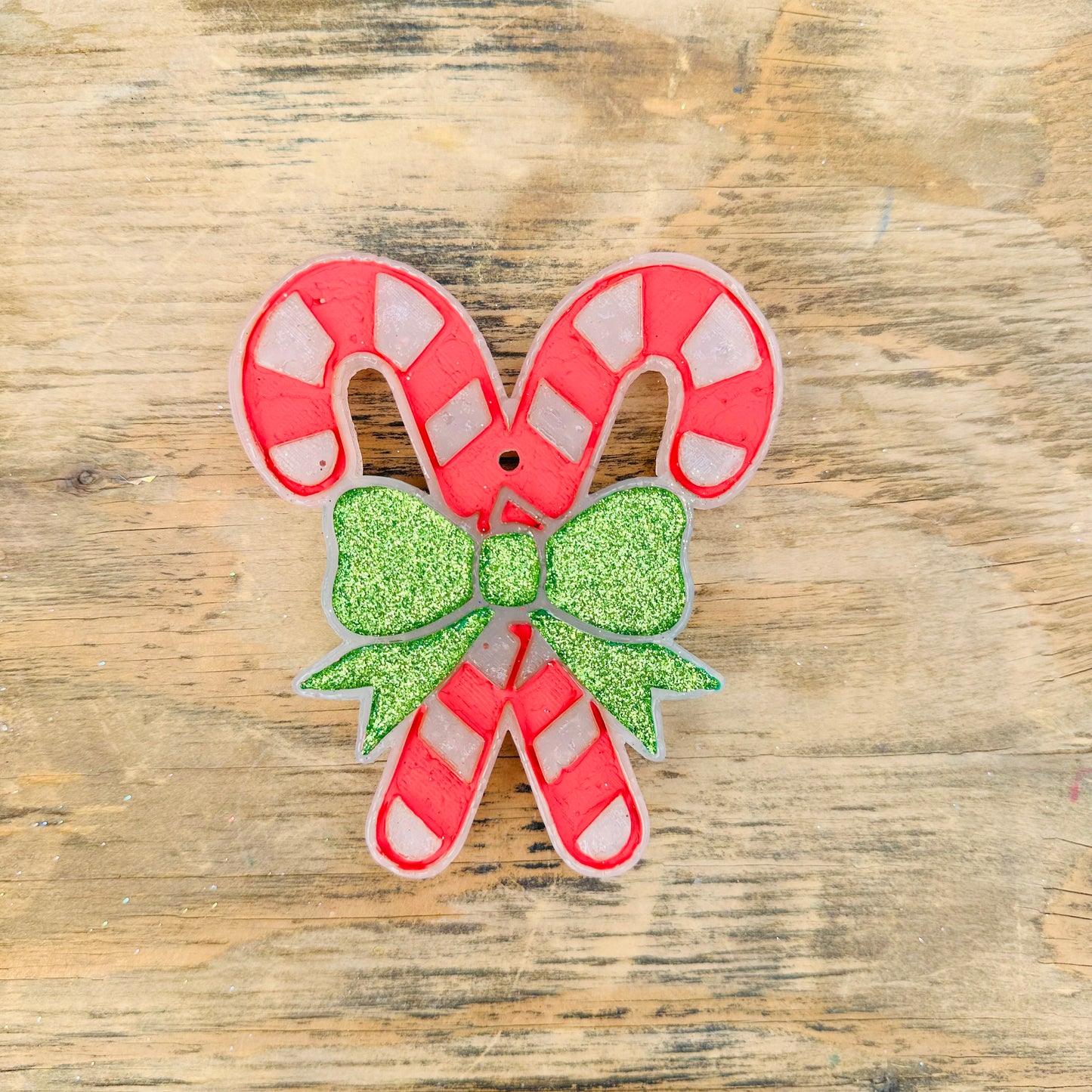 **PREORDER** Christmas Candy Canes with a Bow Car Freshie