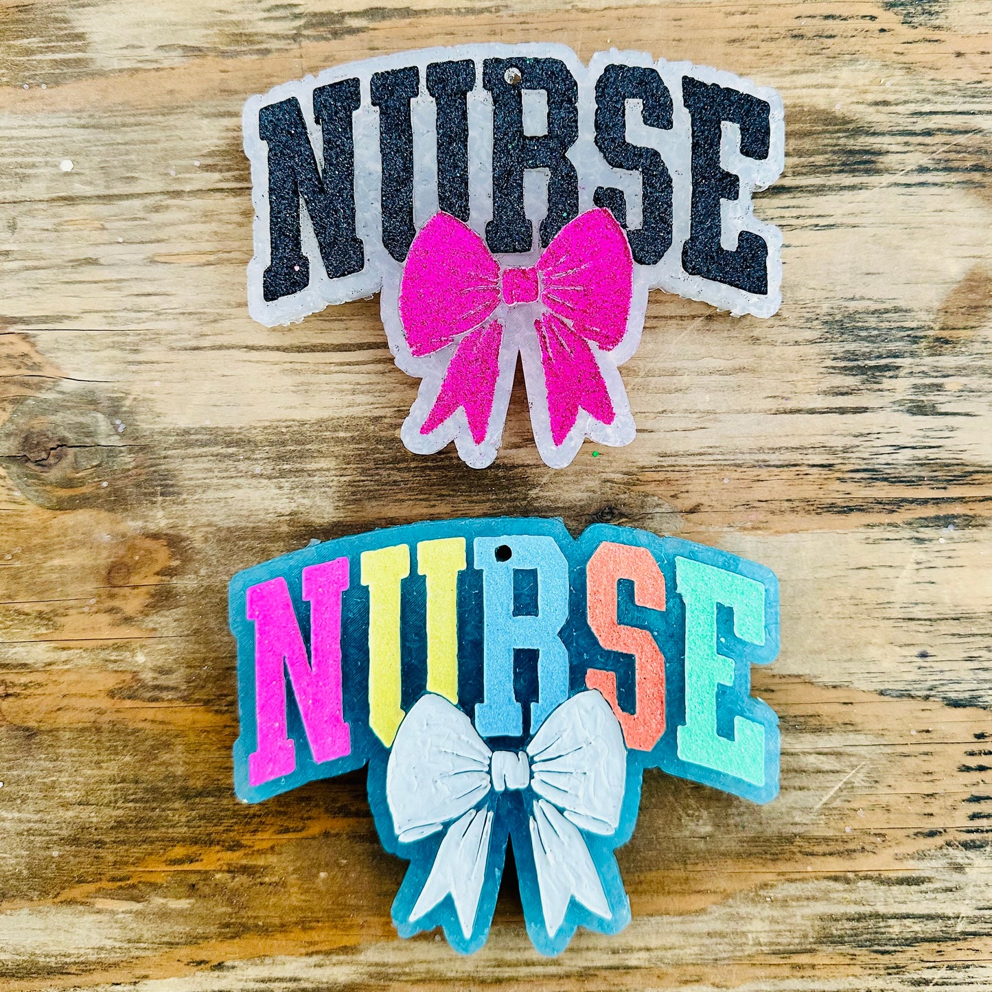 **Custom** Nurse with a Bow Car Freshie