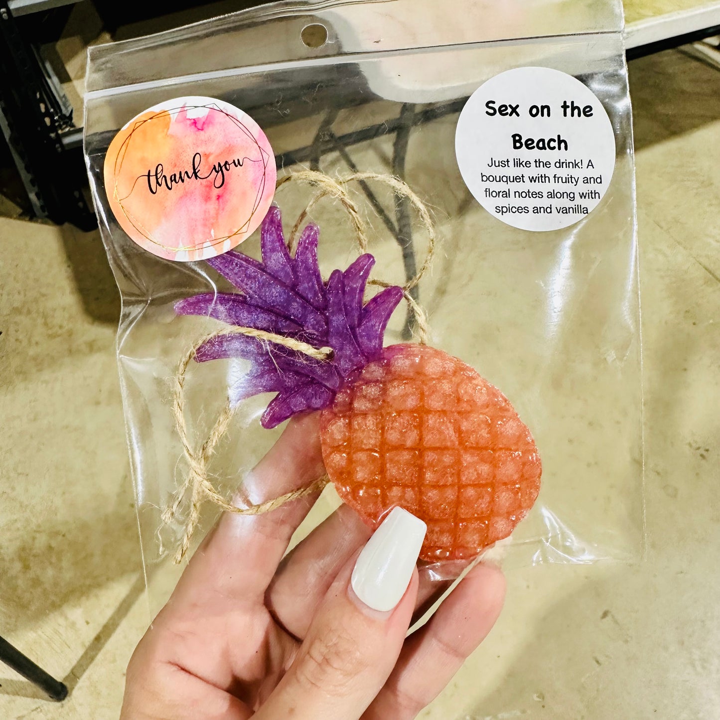 Mini Pineapple Car Freshie