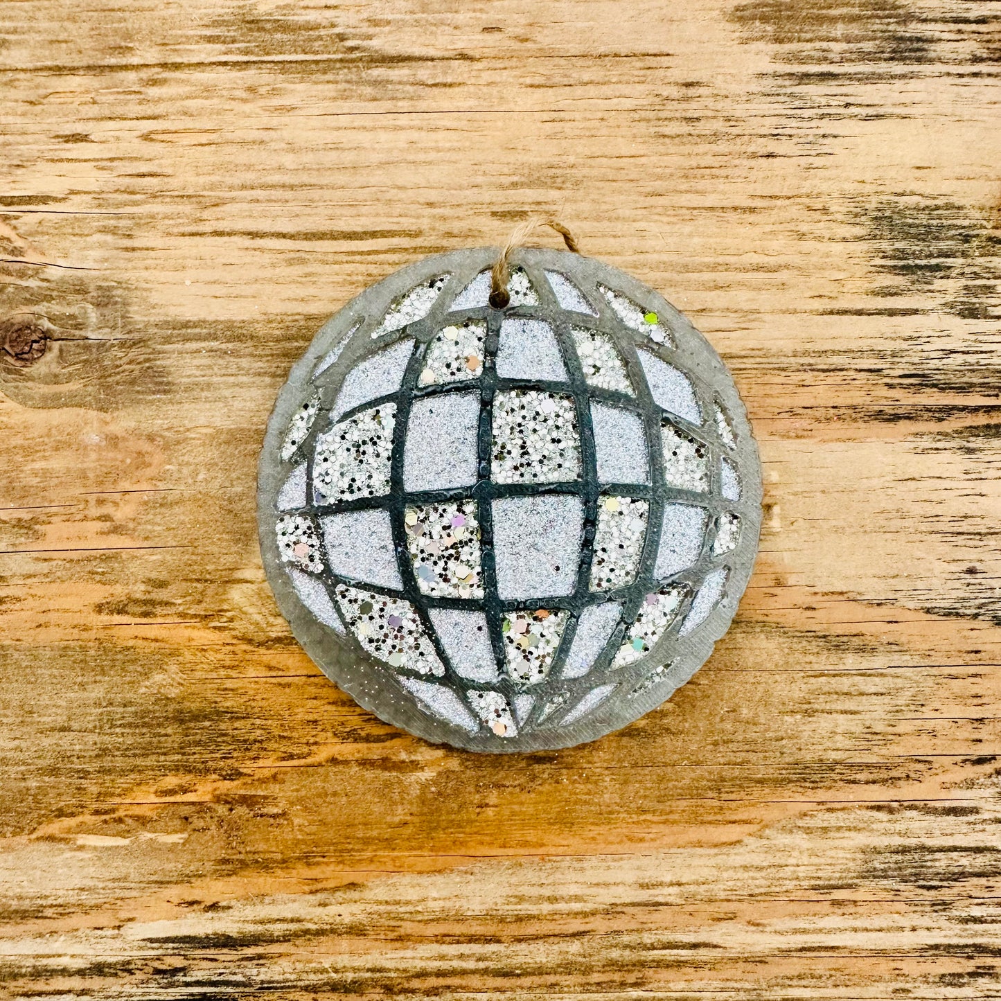 **Custom** Silver Disco Ball Car Freshie