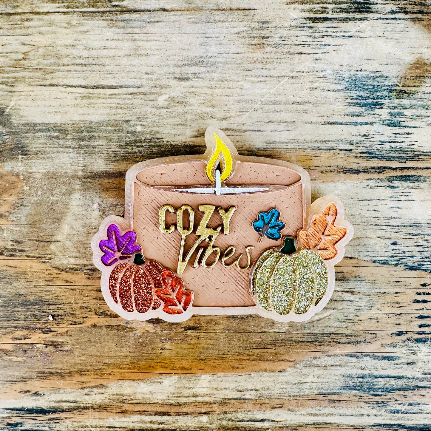 **PREORDER** Fall "Cozy Vibes" Candle Car Freshie
