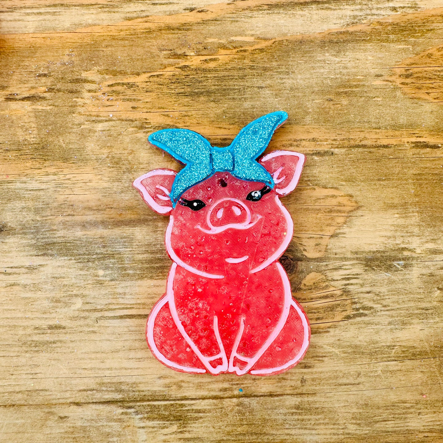 **Custom** Piggie with Bow Car Freshie