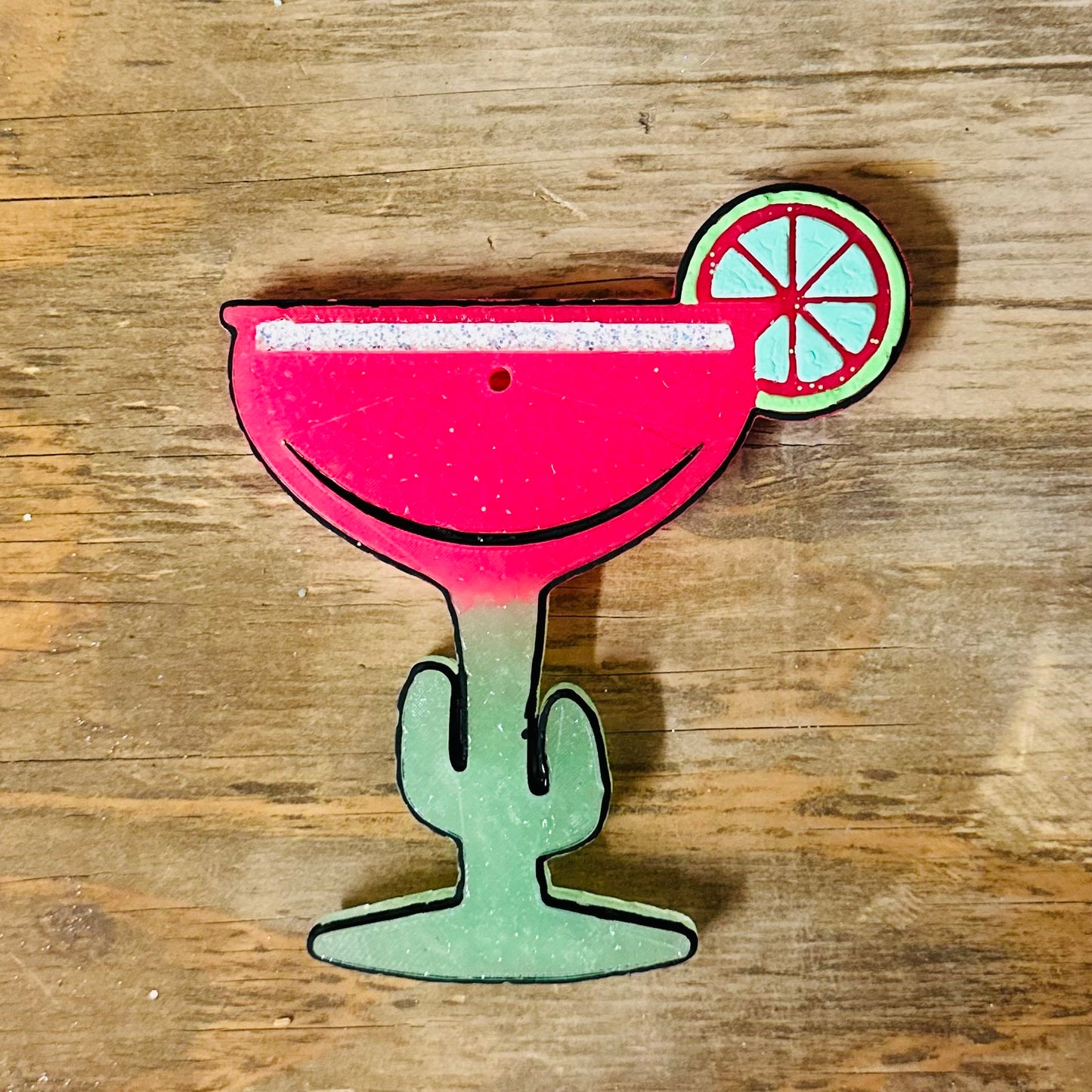 **Custom** Margarita Glass Car Freshie