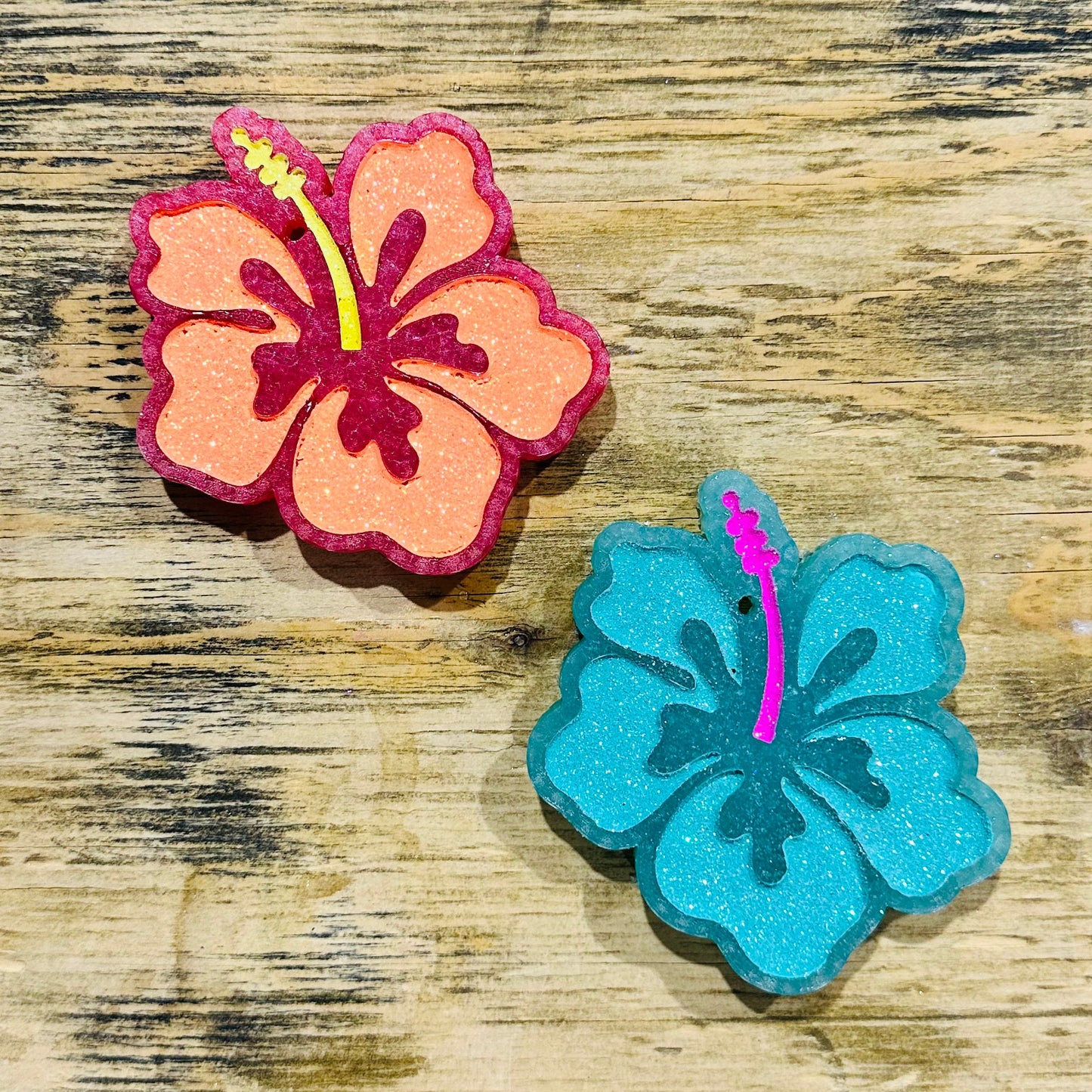 **Custom** Hibiscus Car Freshie