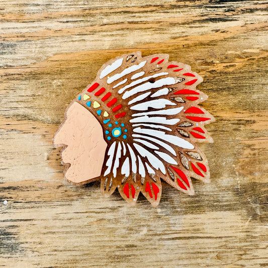 **Custom** Indian Headdress Car Freshie