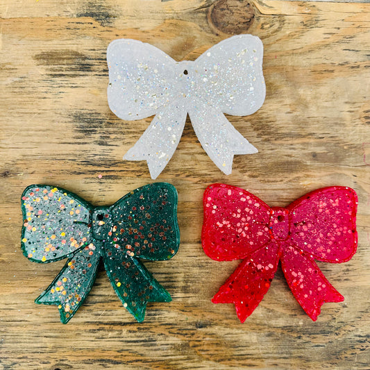 **PREORDER** Christmas Bow Car Freshie