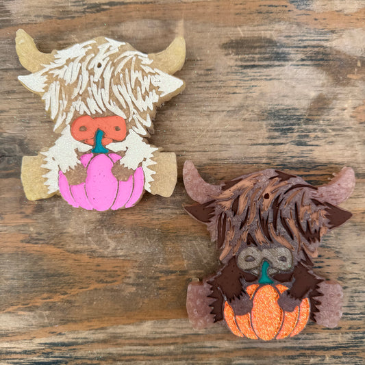 Fall Highland Cow Car Freshie