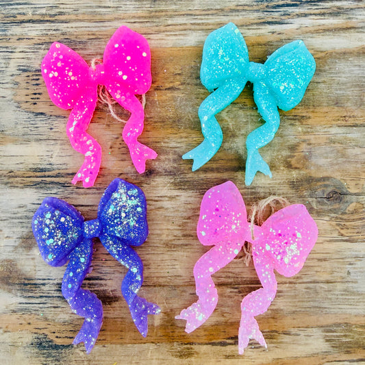 **Custom** 3D Fun Colors Coquette Bow Car Freshie