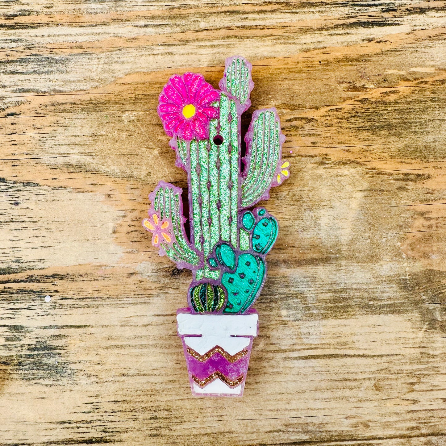 **Custom** Saguaro Cactus in a Pot Car Freshie