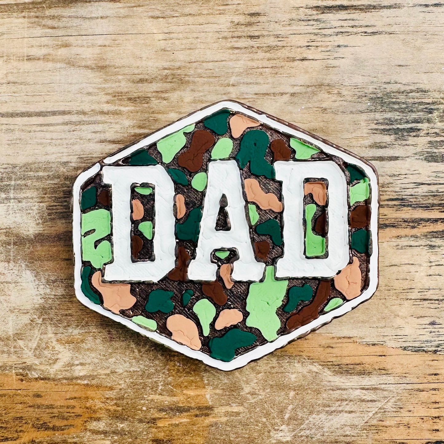**Custom** “Dad” Camo Car Freshie
