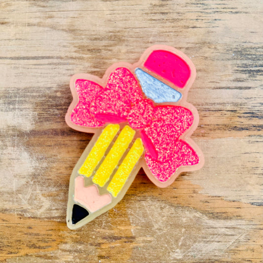 **Custom** Pencil with Bow Car Freshie