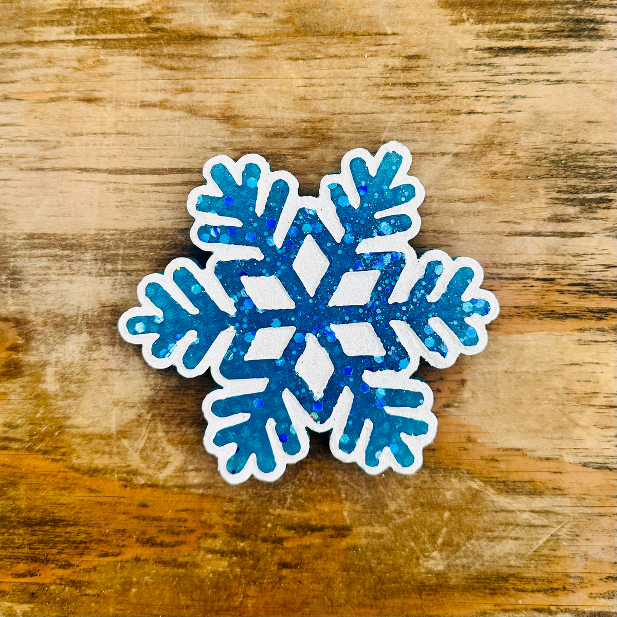 2026 Christmas Blue Snowflake Car Freshie