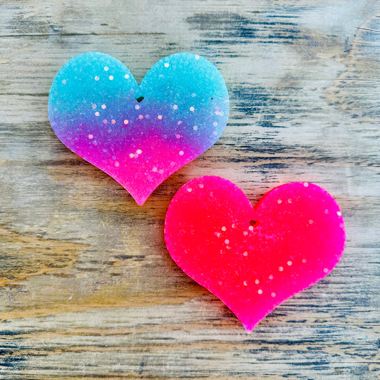 **PREORDER** Valentines Simple Glitter Heart Car Freshie