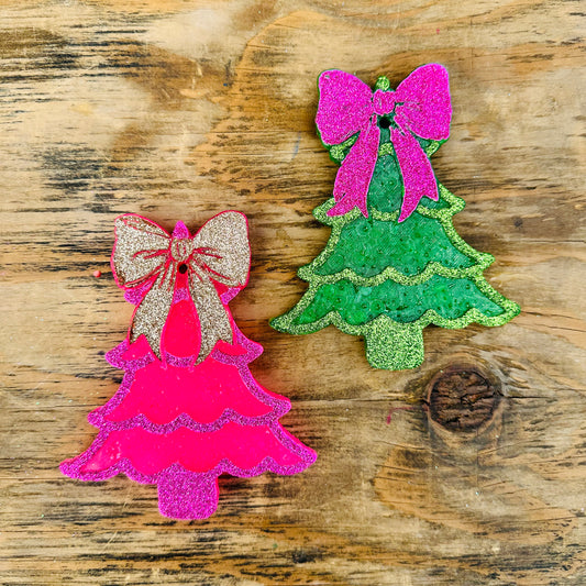 **PREORDER** Christmas Tree with a Bow Car Freshie