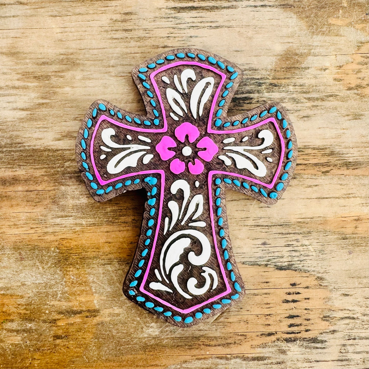 **Custom** Paisley Western Cross Car Freshie