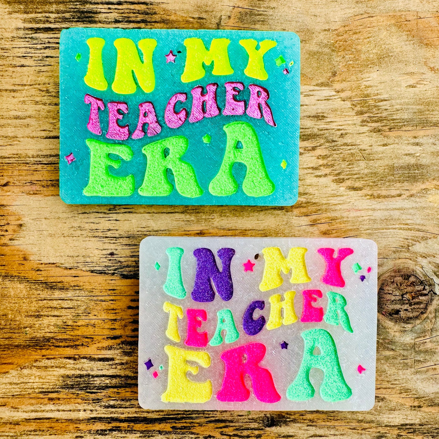 **Custom** “In my Teacher Era” Car Freshie