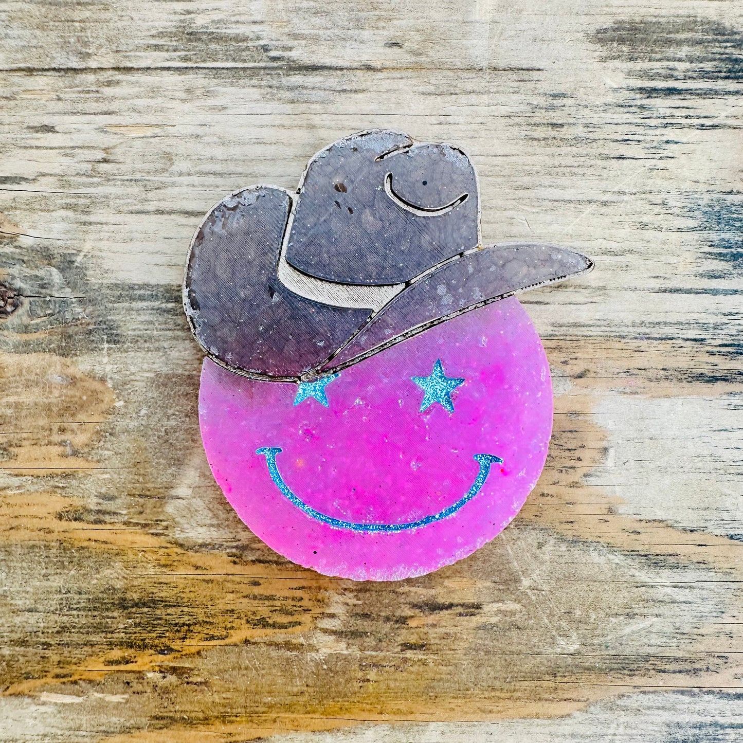 **Custom** Cowboy Star Face Car Freshie