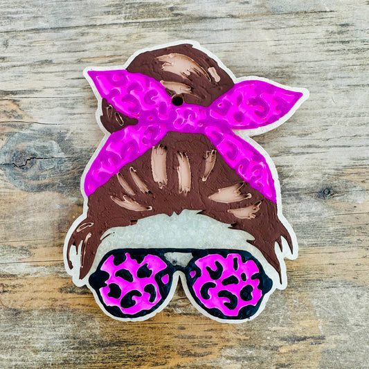 **Custom** Mom Bun Car Freshie