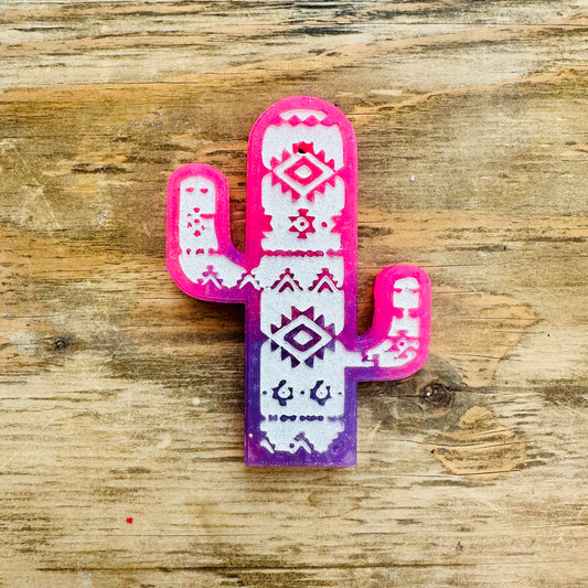**Custom**Aztec Cactus Car Freshie