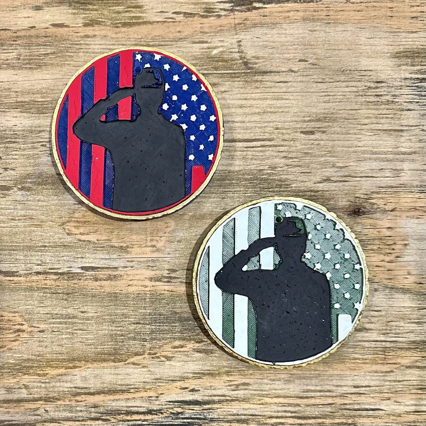 **CUSTOM** Men’s Flag Soldier Car Freshie