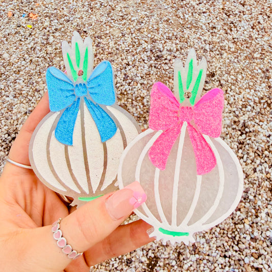 **Custom** Onion with Bow Car Freshie