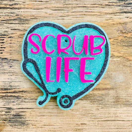 **Custom** “Scrub Life” Car Freshie