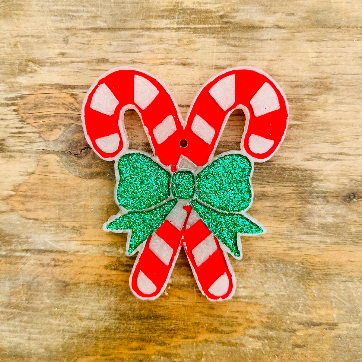 2026 Christmas Candy Cane with Bow Car Freshie