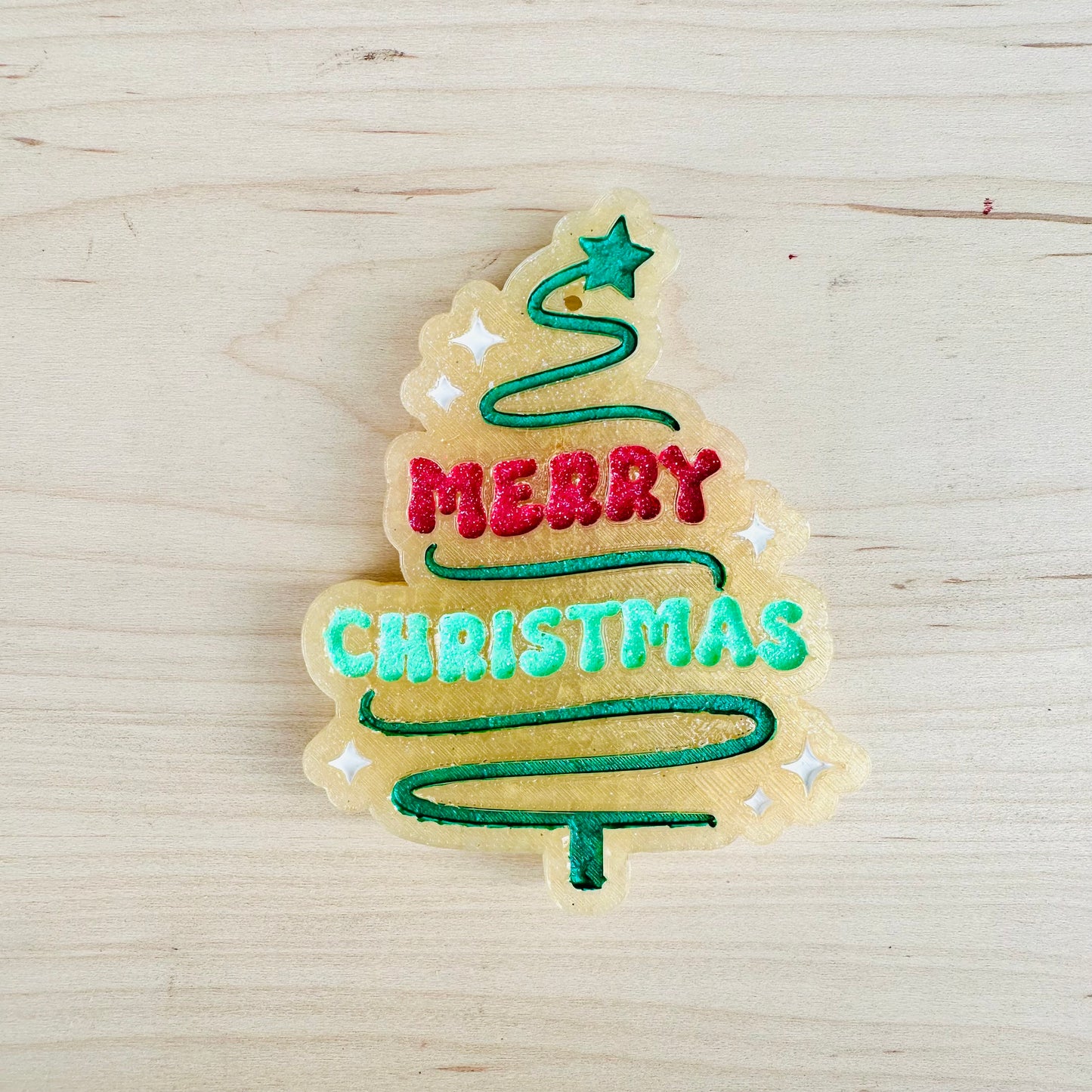 “Merry Christmas” Christmas Tree Car Freshie