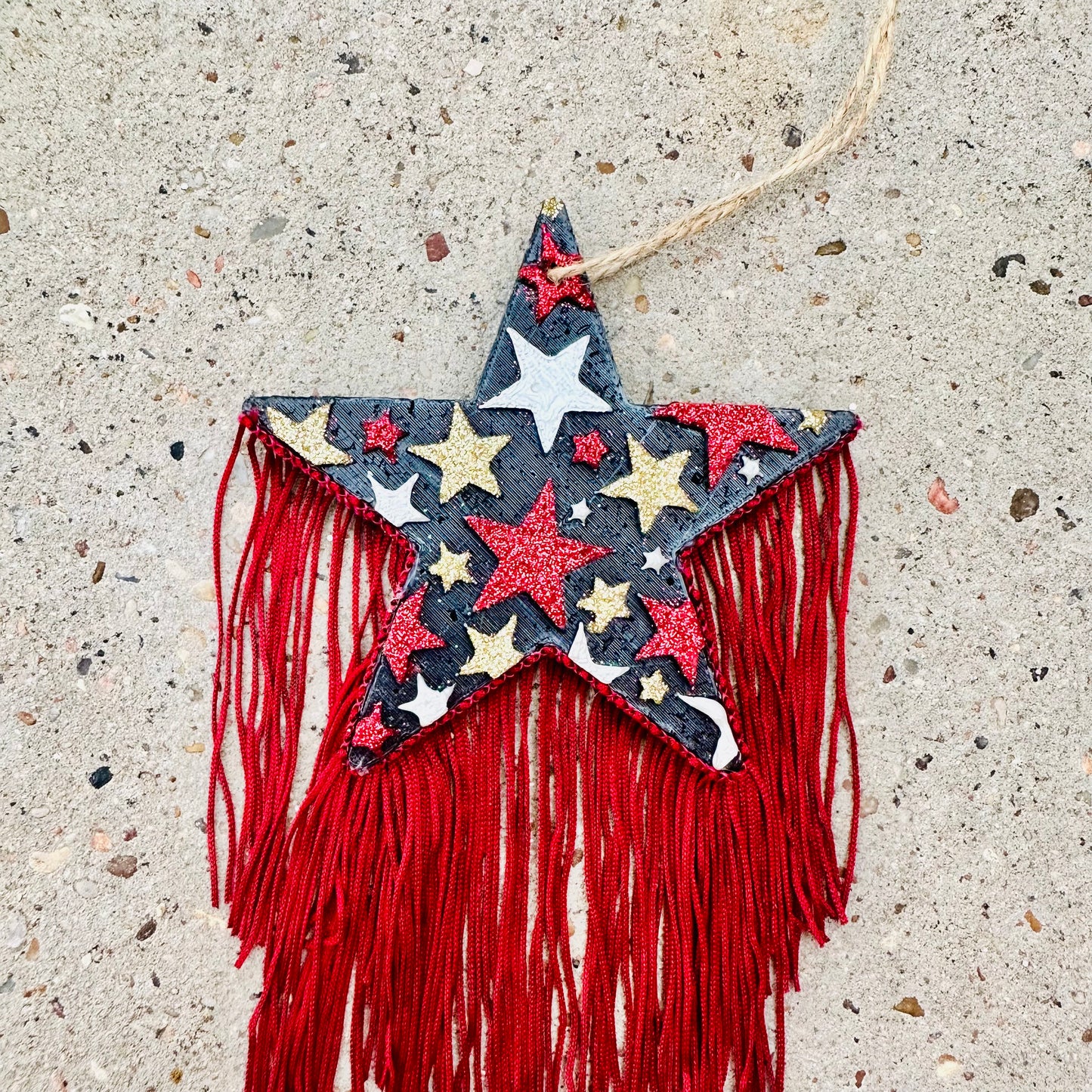 **Custom** Starry Star with Fringe Car Freshie