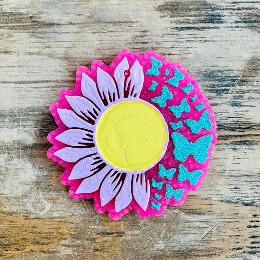 **Custom** Flower with Butterflies Car Freshie