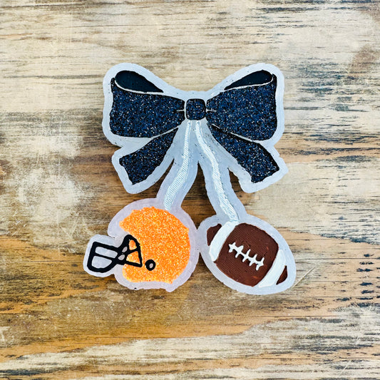 **Custom** Football Cherries with Bow Car Freshie