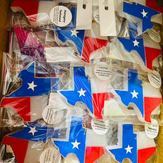 **Custom** RW&B Texas Flag Car Freshie