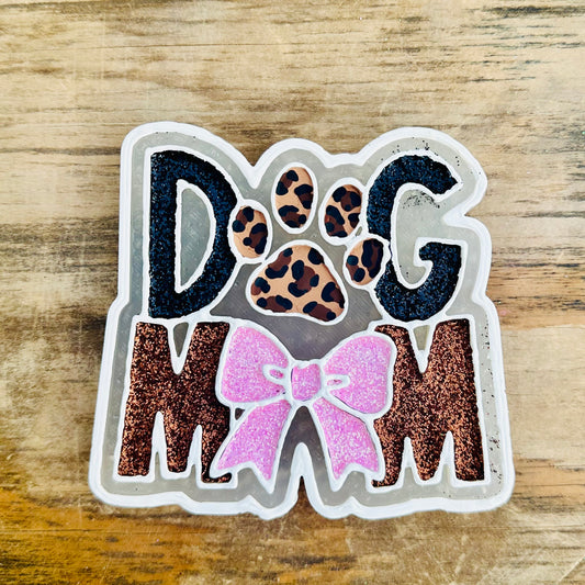 Dog Mom with Bow Car Freshie