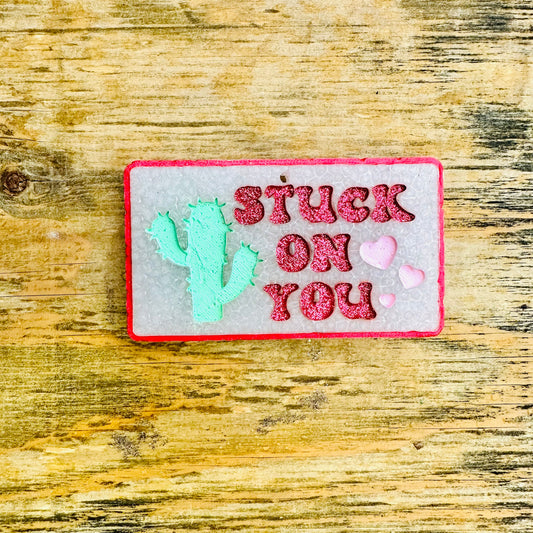 Valentines “Stuck on You” Car Freshie