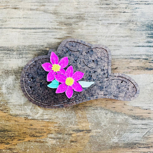 **Custom** Cowboy Hat with Flowers Car Freshie