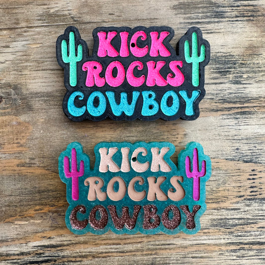 **Custom** "Kick Rocks Cowboy" Car Freshie