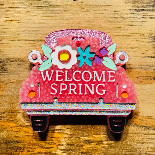 **PREORDER** "Welcome Spring" Truck Car Freshie