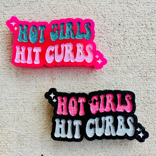 **Custom** “Hot Girls Hit Curbs” Car Freshie