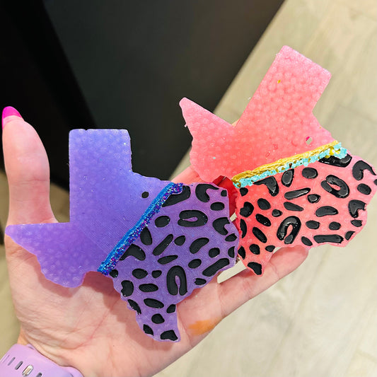 **Custom** Texas Leopard Car Freshie